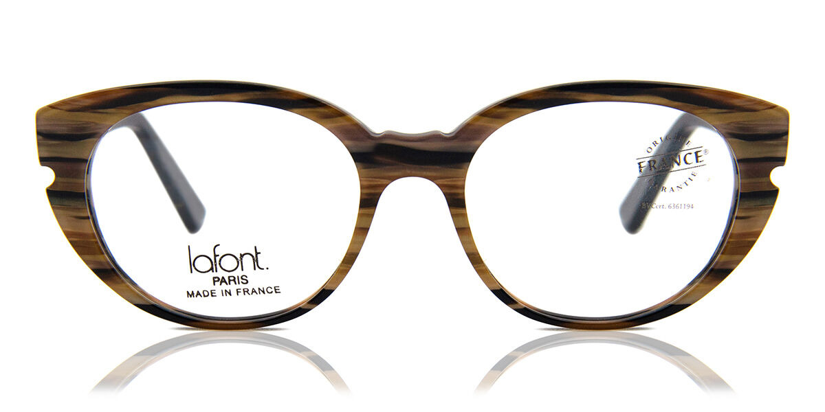 Lafont Ombeline 7142 Women's Eyeglasses Brown Size 49 (Frame Only) - Blue Light Block Available