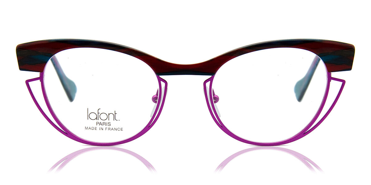 Lafont Optimisme 6123 Women's Eyeglasses Red Size 49 (Frame Only) - Blue Light Block Available