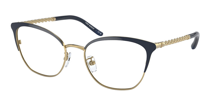 Tory Burch TY1076 3341 Glasses Blue Gold | SmartBuyGlasses UK