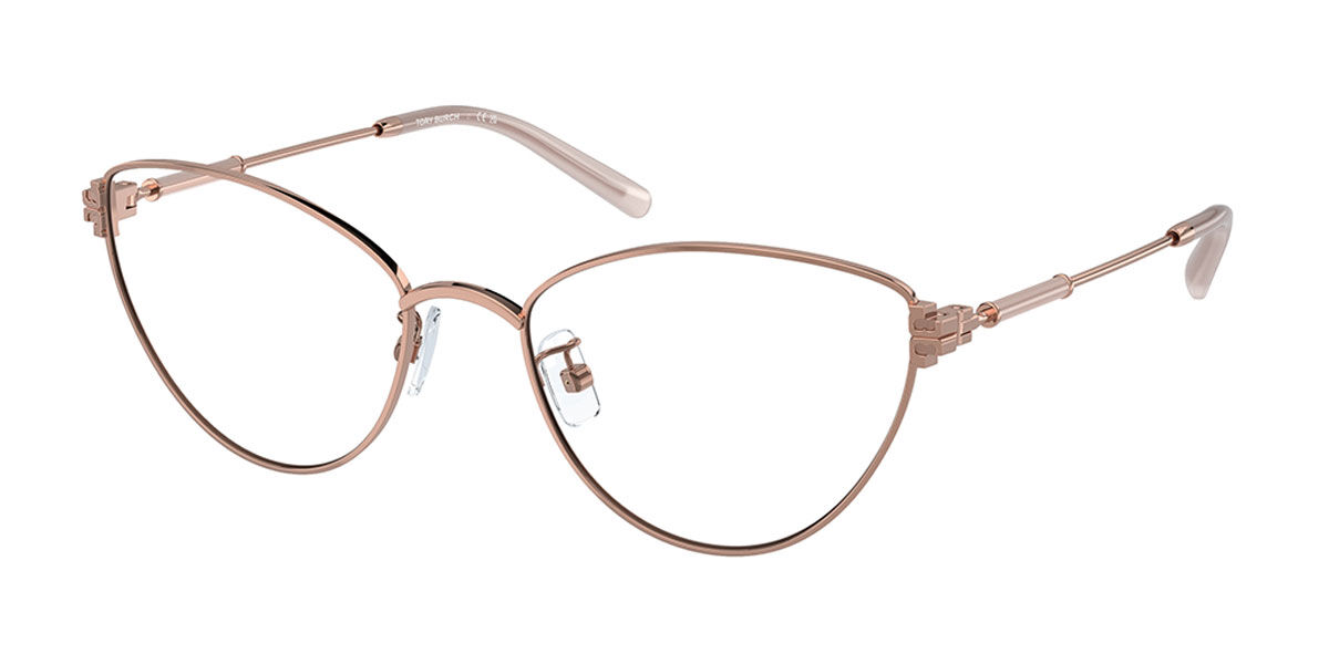 Tory Burch TY1080 Asian Fit 3340 Women’s Eyeglasses Rose-Gold Size 53 (Frame Only) - Blue Light Block Available