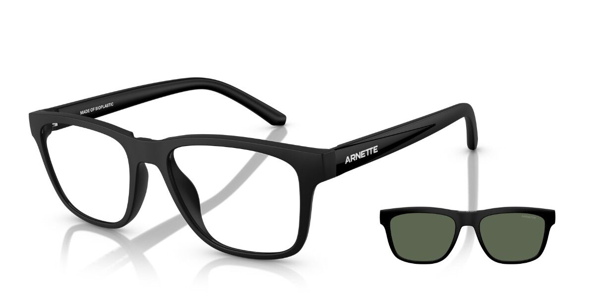 Arnette AN4347U Turbine With Clip-On 27581W Men's Eyeglasses Black Size 54 (Frame Only) - Blue Light Block Available