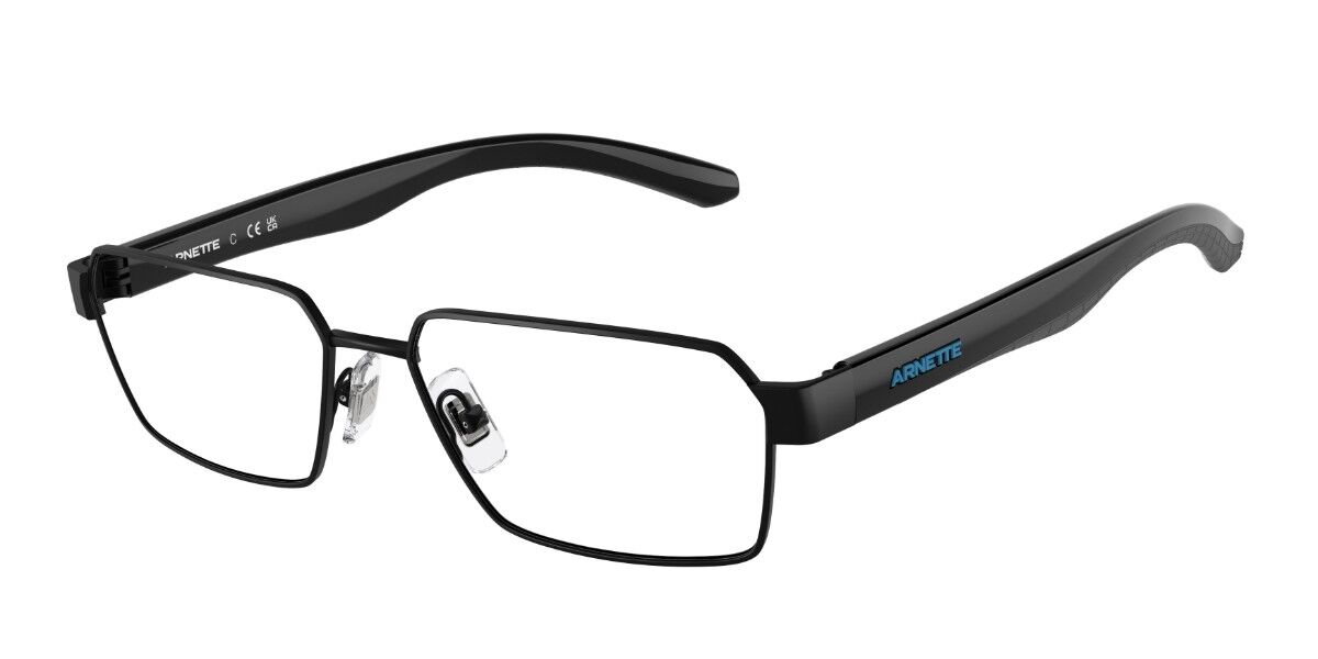 Arnette AN6144 Greyscale 737 Men's Eyeglasses Black Size 55 (Frame Only) - Blue Light Block Available