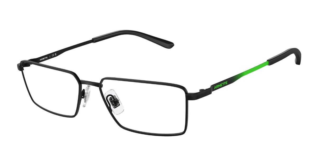 Arnette AN6145 Quadra 737 Men's Eyeglasses Black Size 54 - Blue Light Block Available