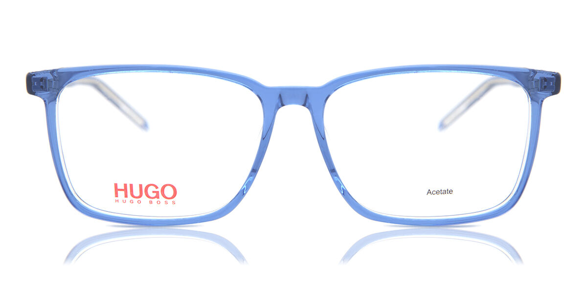 Monture De Lunettes De Vue HUGO BOSS Bleue - Modèle 1017 AVS, Neuf Avec étiquettes, Pour Homme