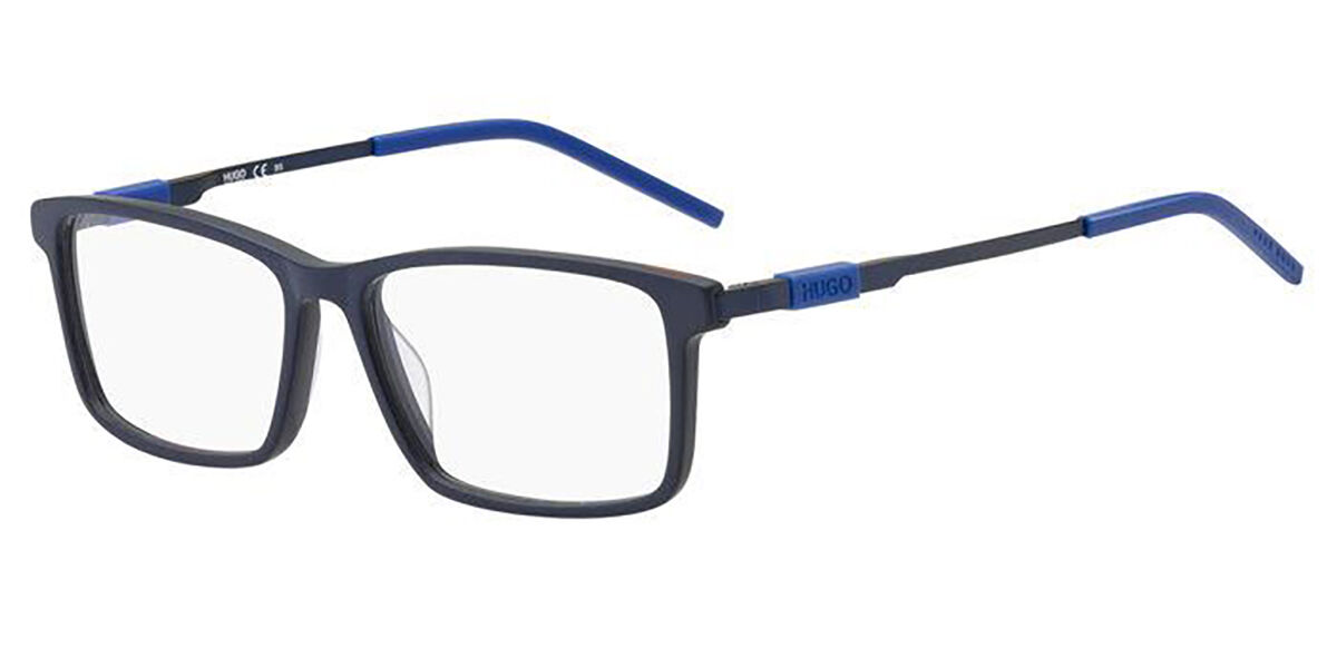 Hugo By Hugo Boss Hugo 1102 FLL Men's Eyeglasses Blue Size 56 - Blue Light Block Available