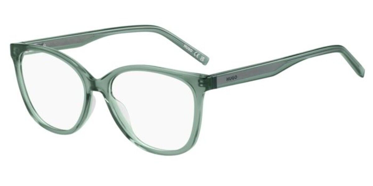 Photos - Glasses & Contact Lenses HUGO HUGO HG 1365 ZI9 Women's Eyeglasses Green Size 53  - Blue Light Block Available(Frame Only)