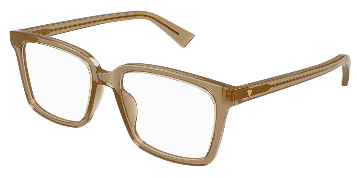 Bottega Veneta BV1228OA Asian Fit 004 Men's Eyeglasses Brown Size 54 - Blue Light Block Available