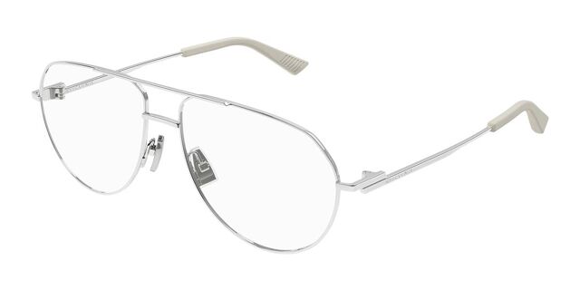 Bottega Veneta BV1302O 002 Silver Eyeglasses  display picture 1