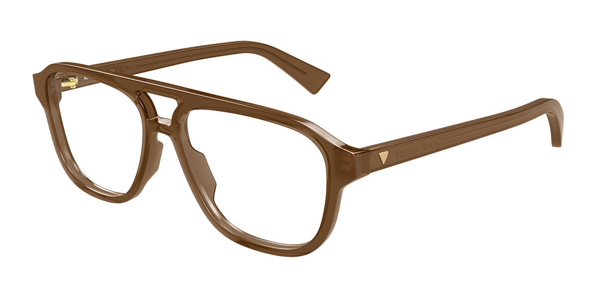 Bottega Veneta BV1294O 005 56 Lunettes De Vue Homme Marrons