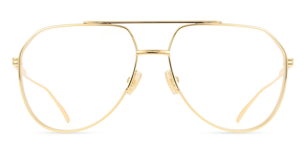 Bottega Veneta BV1465S Men's Glasses, Gold, Size 60