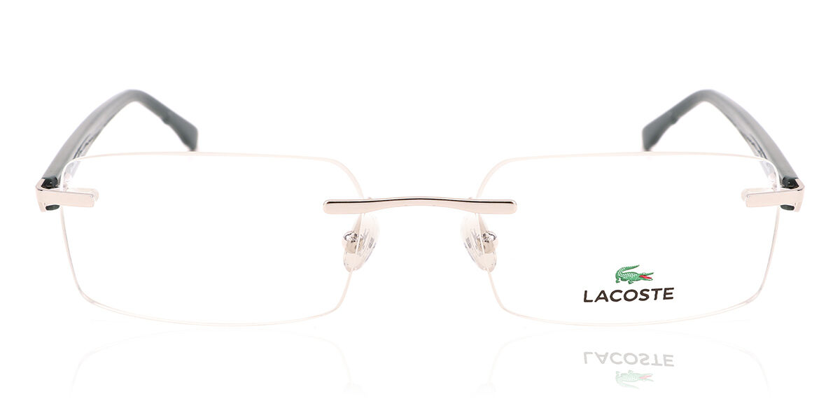 lacoste rimless glasses