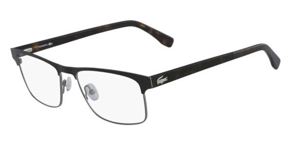 Photos - Glasses & Contact Lenses Lacoste L2198 004 Men's Eyeglasses Black Size 55  - Bl (Frame Only)