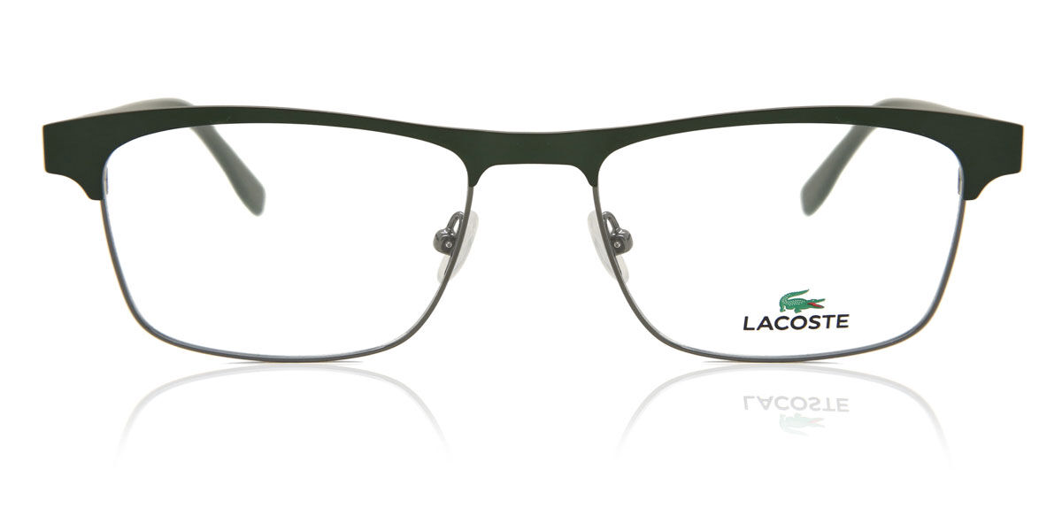 Photos - Glasses & Contact Lenses Lacoste L2198 315 Men's Eyeglasses Green Size 55  - Bl (Frame Only)
