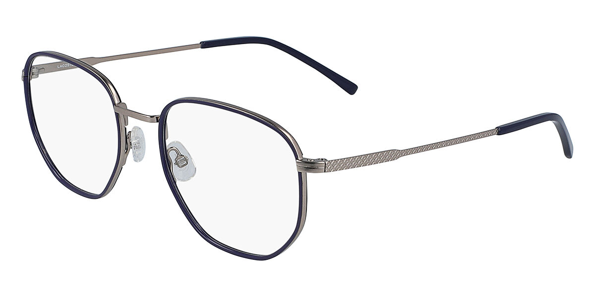 Lacoste L2253 035 Glasses Matte Light Ruthenium/Blue | VisionDirect ...
