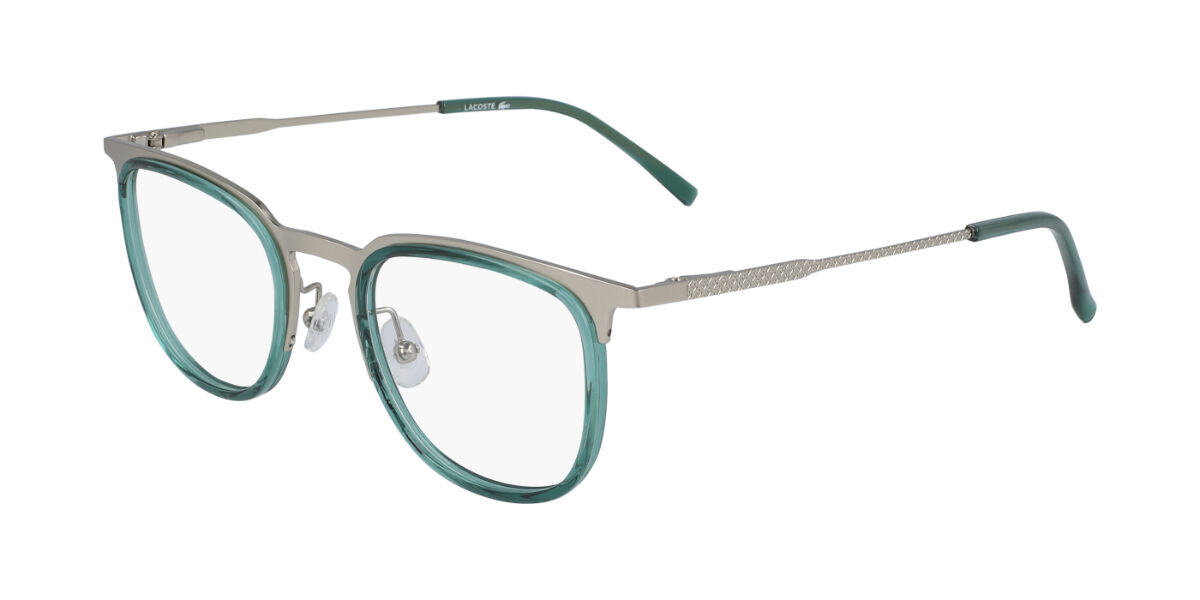 Photos - Glasses & Contact Lenses Lacoste L2264 718 Men's Eyeglasses Green Size 49  - Bl (Frame Only)