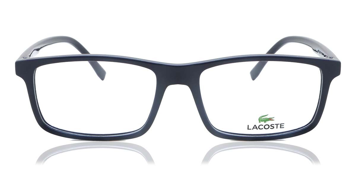 Photos - Glasses & Contact Lenses Lacoste L2858 424 Men's Eyeglasses Blue Size 54  - Blu (Frame Only)