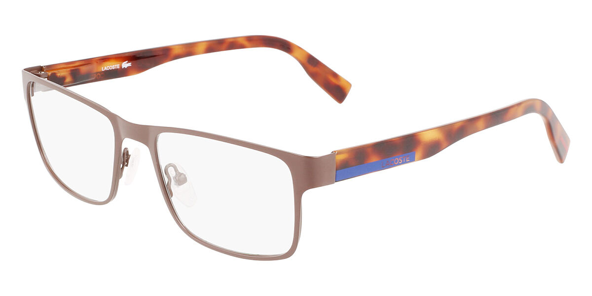 Photos - Glasses & Contact Lenses Lacoste L2283 200 Men's Eyeglasses Brown Size 53  - Bl (Frame Only)