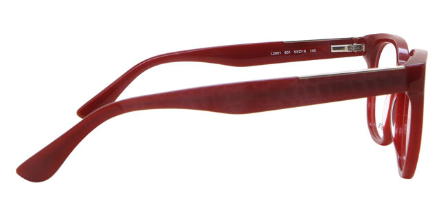 NEW LACOSTE women\'s l2901 round eyeglasses in red L2901 in Red | Visionworks main image 4