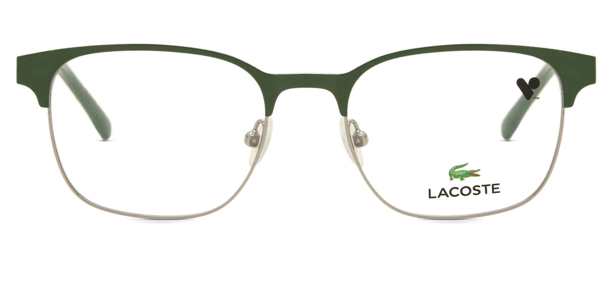 Photos - Glasses & Contact Lenses Lacoste L3113 301 Men's Eyeglasses Green Size 48  - Blue Light Block Available (Frame Only)