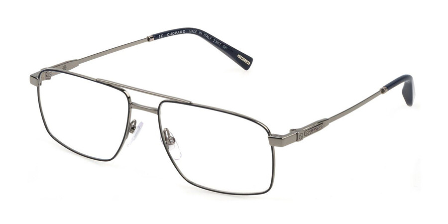 Chopard VCHF56 0508 Piloto Shiny Ruthenium Silver óculos | OculosWorld ...