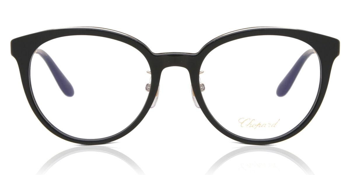 Photos - Glasses & Contact Lenses Chopard VCH331S 0700 Men's Eyeglasses Black Size 53  - Blue Light Block Available (Frame Only)