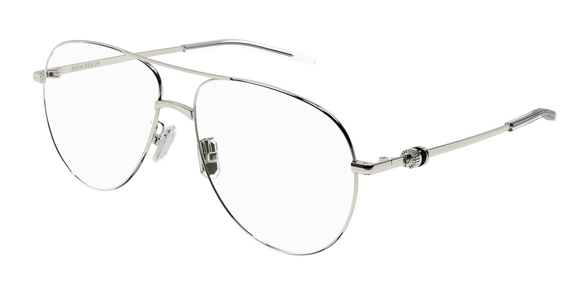 Boucheron BC0137O 002 Eyeglasses in White Silver | SmartBuyGlasses USA