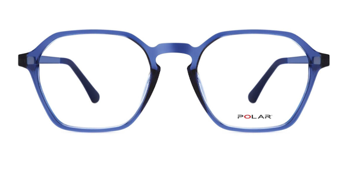 Gafas Graduadas Polar PL 494 With Clip-On 14 Transparent Blue |  SmarBuyGlasses US