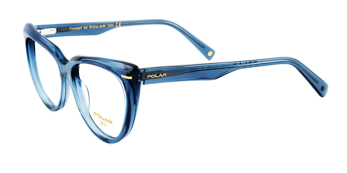 47 20 Polar GOLD 47 20 Eyeglasses in Transparent Petrol Blue ...