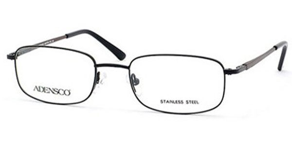 Adensco ASHTON 0DF3 Men's Glasses Black Size - Free Lenses - HSA/FSA Insurance - Blue Light Block Available