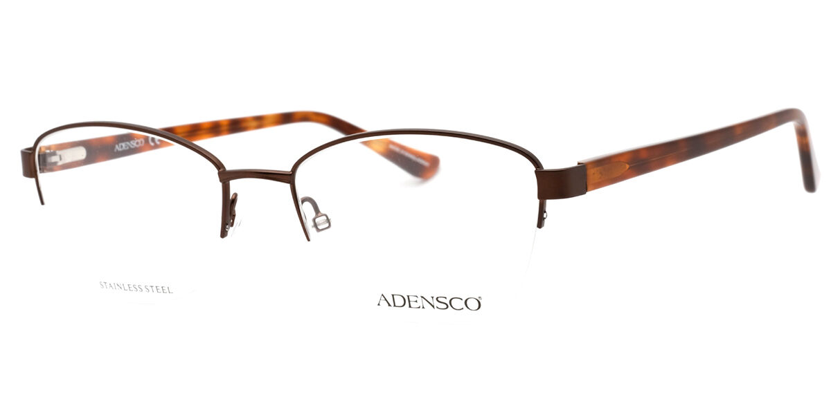 Adensco AD 235 009Q Women's Eyeglasses Brown Size 53 (Frame Only) - Blue Light Block Available