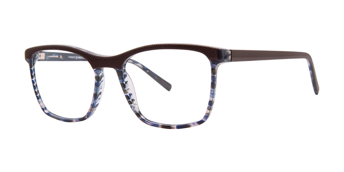 Jhane Barnes Cofunction Auburn Blue Men's Eyeglasses Blue Size 53 (Frame Only) - Blue Light Block Available