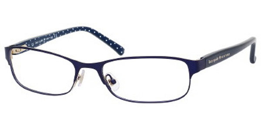 Kate Spade Ambrosette US DA4 Eyeglasses in Satin Navy Dots |  SmartBuyGlasses USA