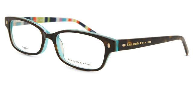 Kate Spade Lucyann X77 Tortoise Aqua Striped Eyeglasses  display picture 1