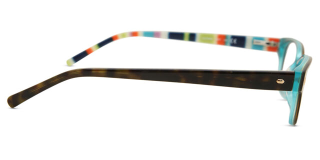 Kate Spade Lucyann X77 Tortoise Aqua Striped Eyeglasses  display picture 3