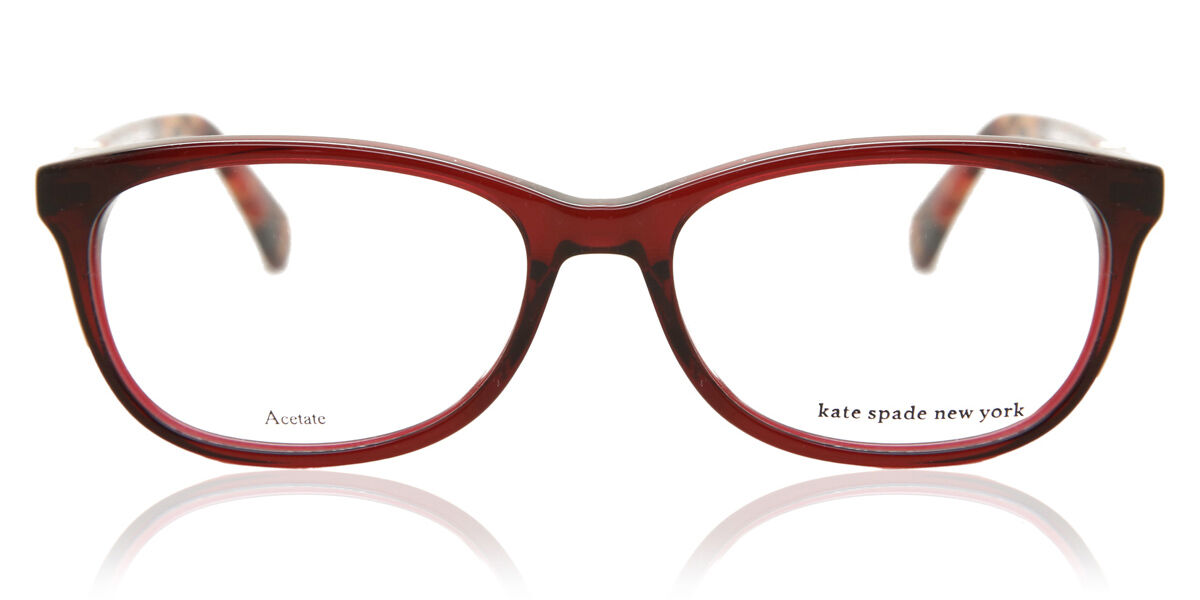 Kate Spade Kaileigh YDC Eyeglasses in Transparent Burgundy ...