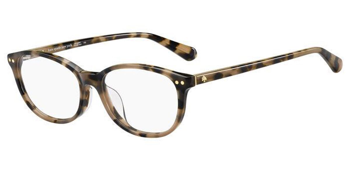 Photos - Glasses & Contact Lenses Kate Spade Evangeline/F Asian Fit 086 Women's Eyeglasses Tortoi 