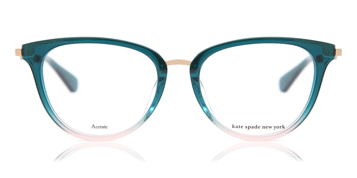 Kate Spade Valencia/G ZI9 Eyeglasses in Teal Green Gold SmartBuyGlasses USA