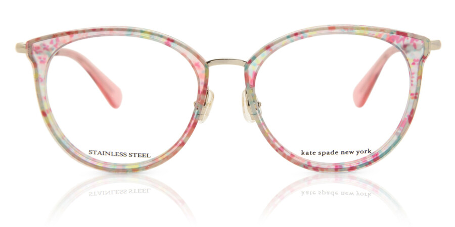 Kate Spade Eliana/G F74 Eyeglasses in Purple Pattern Blue | SmartBuyGlasses  USA