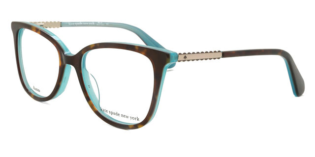 Kate Spade Tahlia Kids 086 Tortoise Light Blue Eyeglasses  display picture 1