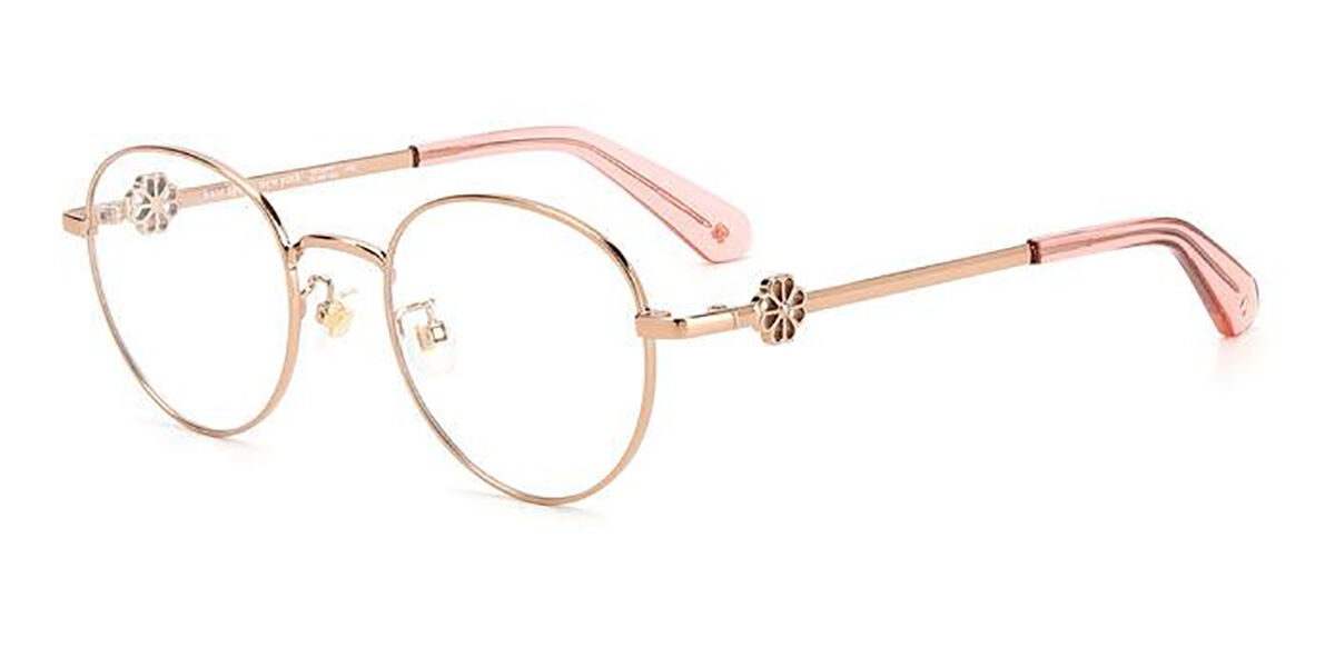 Photos - Glasses & Contact Lenses Kate Spade Caia/F Asian Fit 000 Women's Eyeglasses Rose-Gold Si 