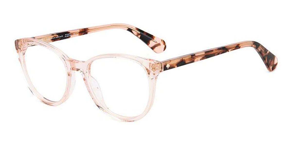 Kate Spade Aila 35J Eyeglasses in Transparent Nude Pink ...