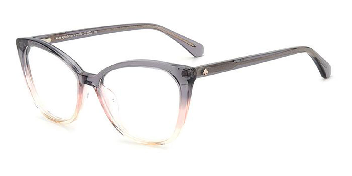 Kate Spade Zahra IPA Eyeglasses in Transparent Brown Grey ...