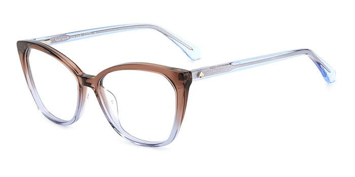 Kate Spade Zahra HAQ Eyeglasses in Transparent Grey Pink