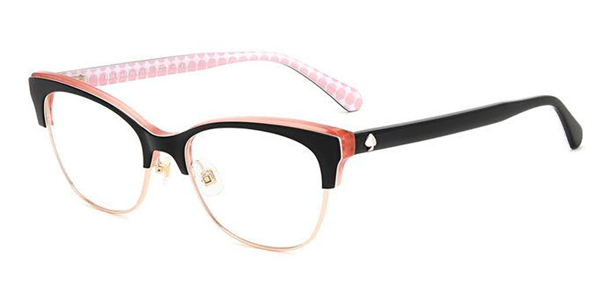 Kate Spade Muriel/G 807 Eyeglasses in Black Rose Gold | SmartBuyGlasses USA