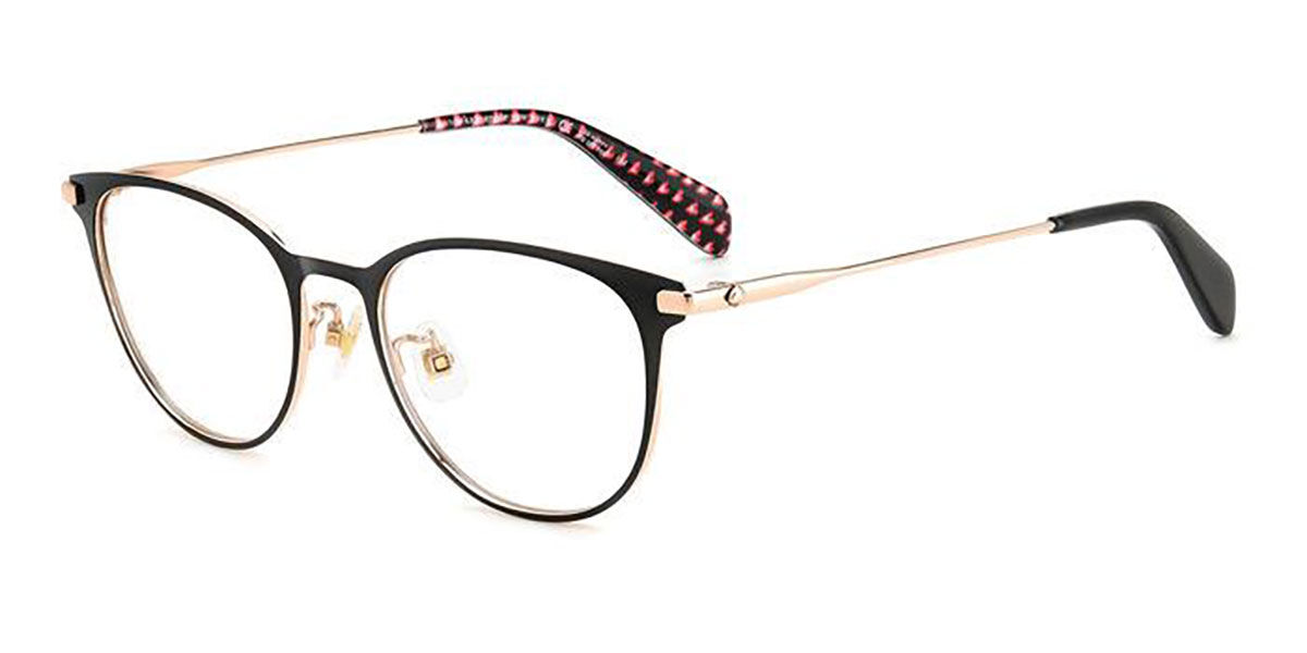 Kate Spade Leilanif Asian Fit 807 Glasses Black Rose Gold Visiondirect Australia 3050