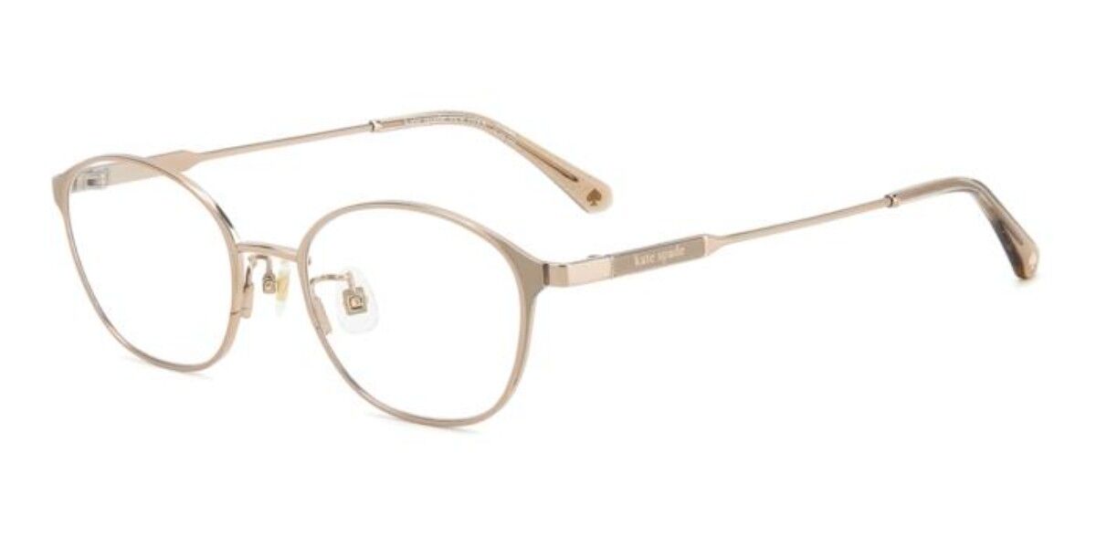 Kate Spade KS Amal/FJ Asian Fit 000 Women's Eyeglasses Gold Size 49 (Frame Only) - Blue Light Block Available