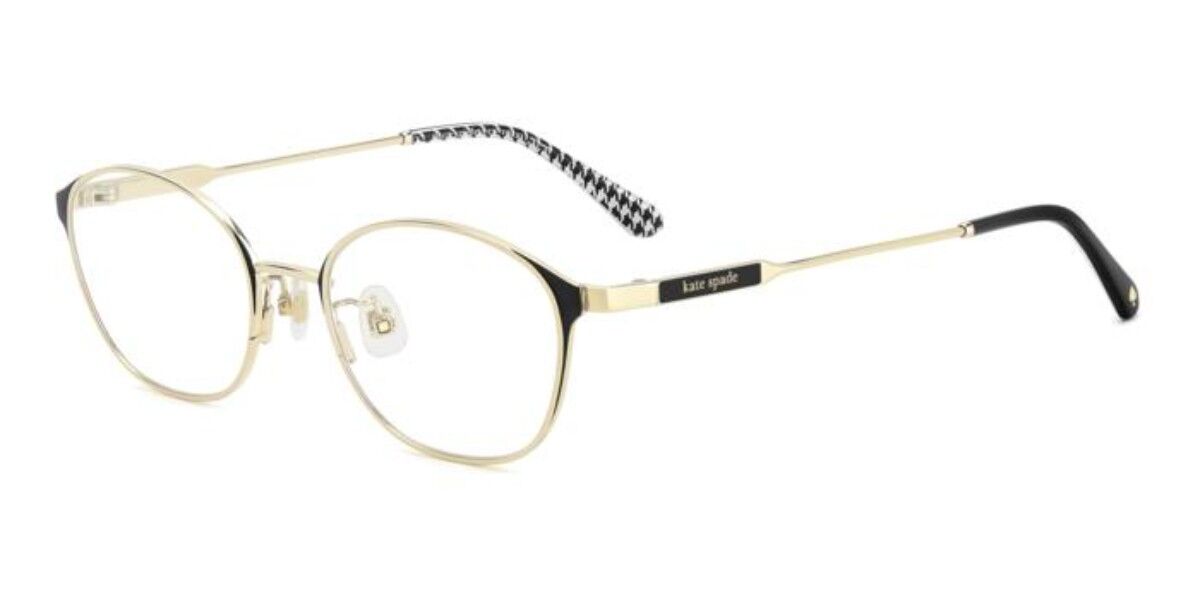 Kate Spade KS Amal/FJ Asian Fit RHL Women's Eyeglasses Gold Size 49 (Frame Only) - Blue Light Block Available