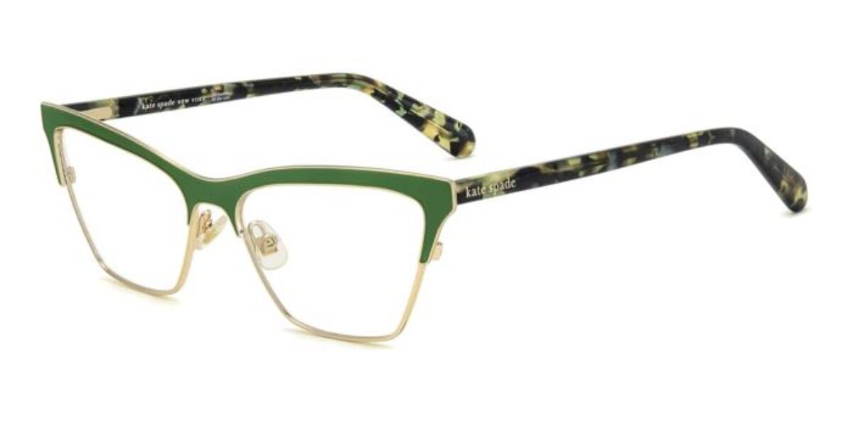 Photos - Glasses & Contact Lenses Kate Spade KS Kinny/G Asian Fit PEF Women's Eyeglasses Green Size 53  - Blue Light Block Available (Frame Only)