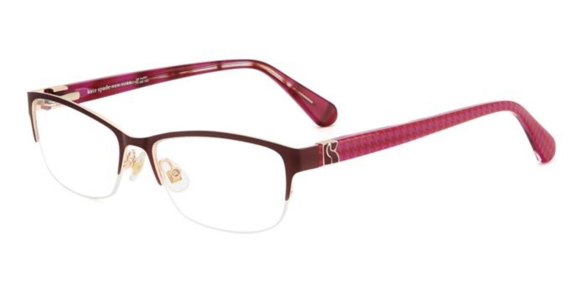 Kate Spade KS Marnie 2/G Asian Fit C9A Women's Eyeglasses Red Size 50 (Frame Only) - Blue Light Block Available