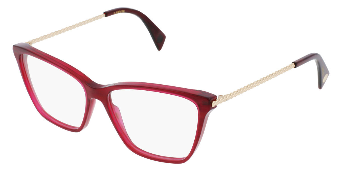 Lanvin LNV2605 602 Eyeglasses in Burgundy | SmartBuyGlasses USA